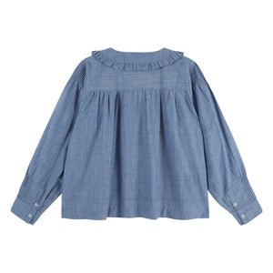 Emile et Ida - Ella Chambray Bluz | Mavi