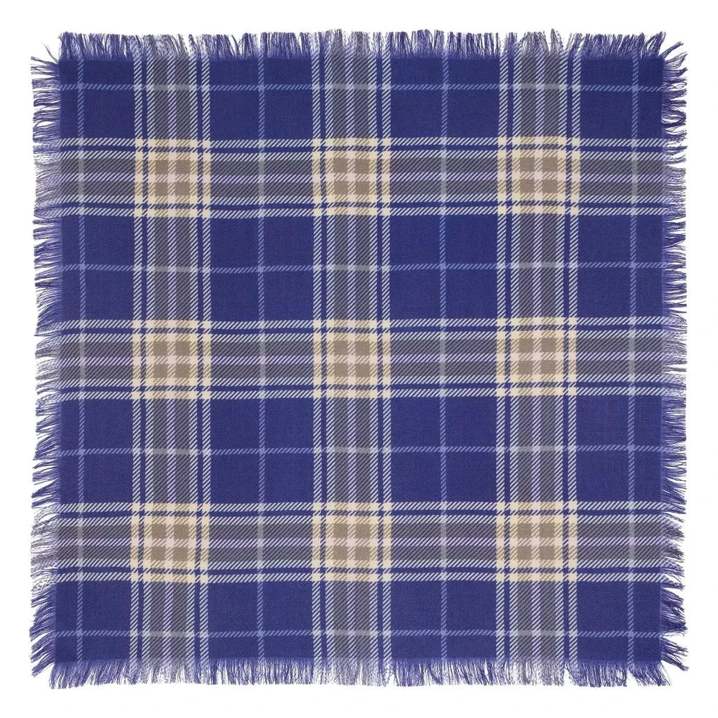 Bompard - Swann Tartan Kaschmir Mini-Halstuch | Violett