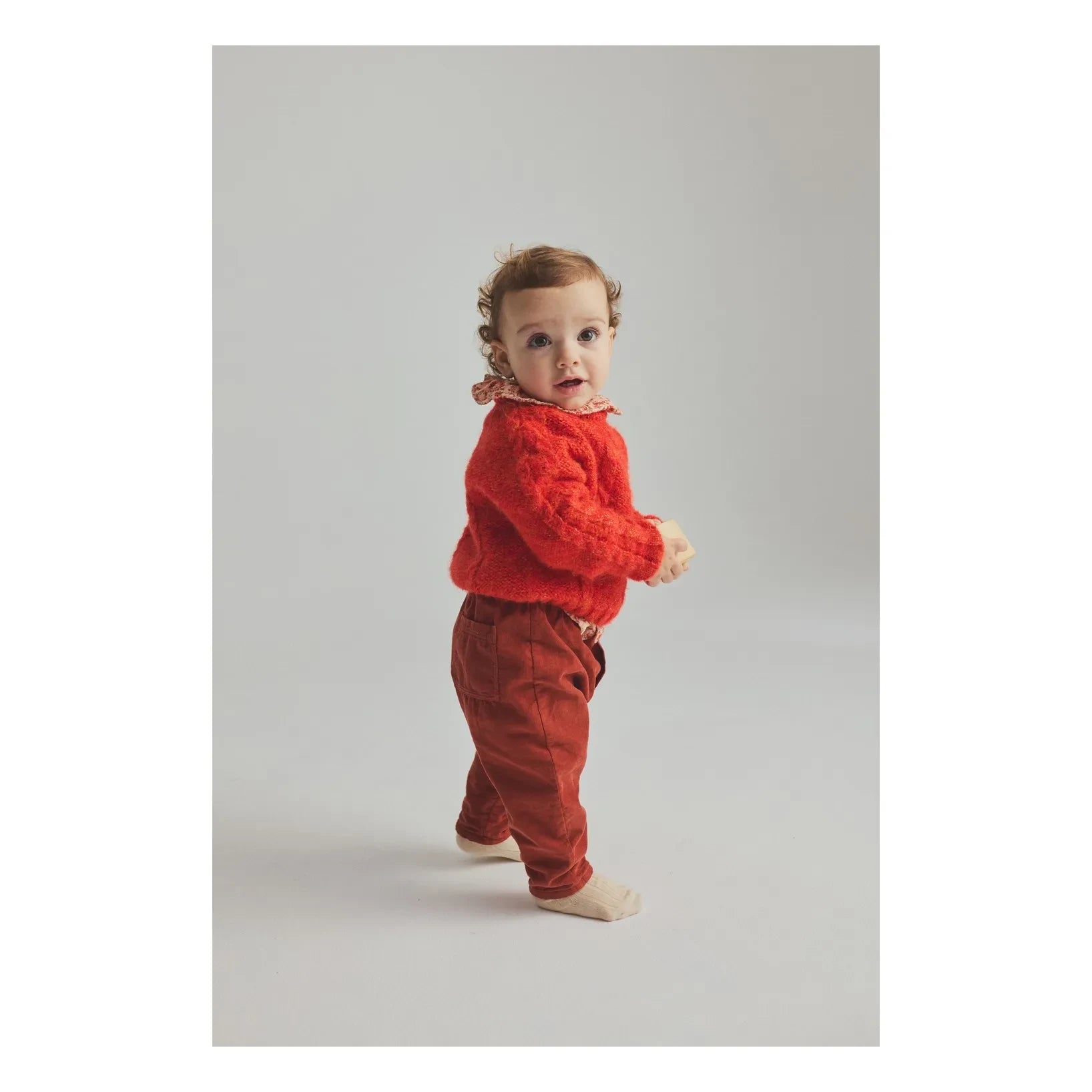 Cozmo - Alba Gedrehter Pullover | Neonorange