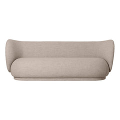 Ferm Living - Rico 3-Sitzer Sofa mit Bouclé-Bezug | Sand