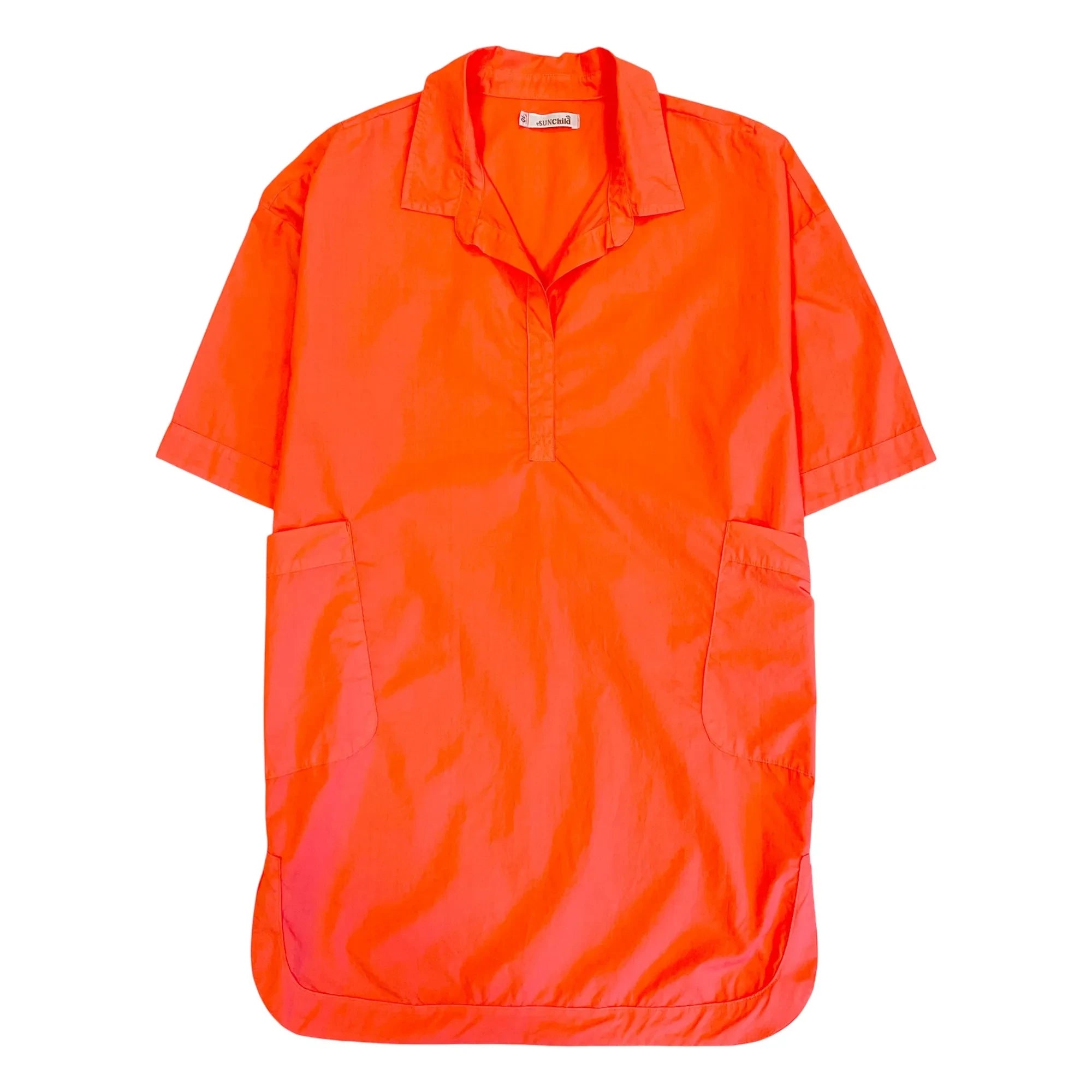 Sunchild - Cadaques Oversize Hemdblusenkleid | Tangerine