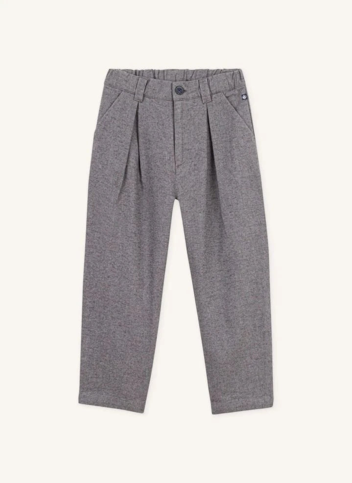 Petit Bateau - Bio-Baumwolle Uni-Hose | Heather Grey