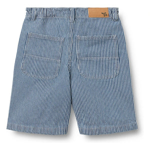 Wheat – Gestreifte Christian Denim Bermudashorts aus Bio-Baumwolle | Blau