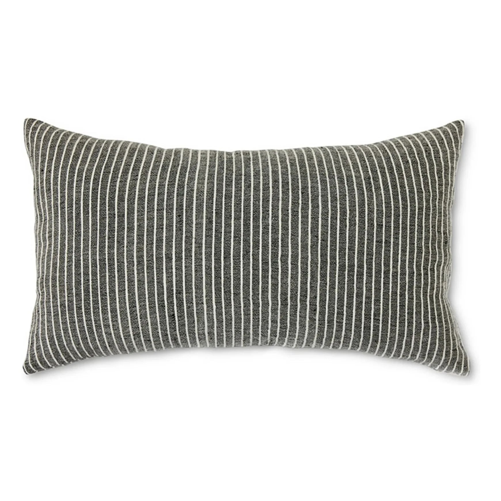 HKliving - Gestreiftes Kissen | Schwarz