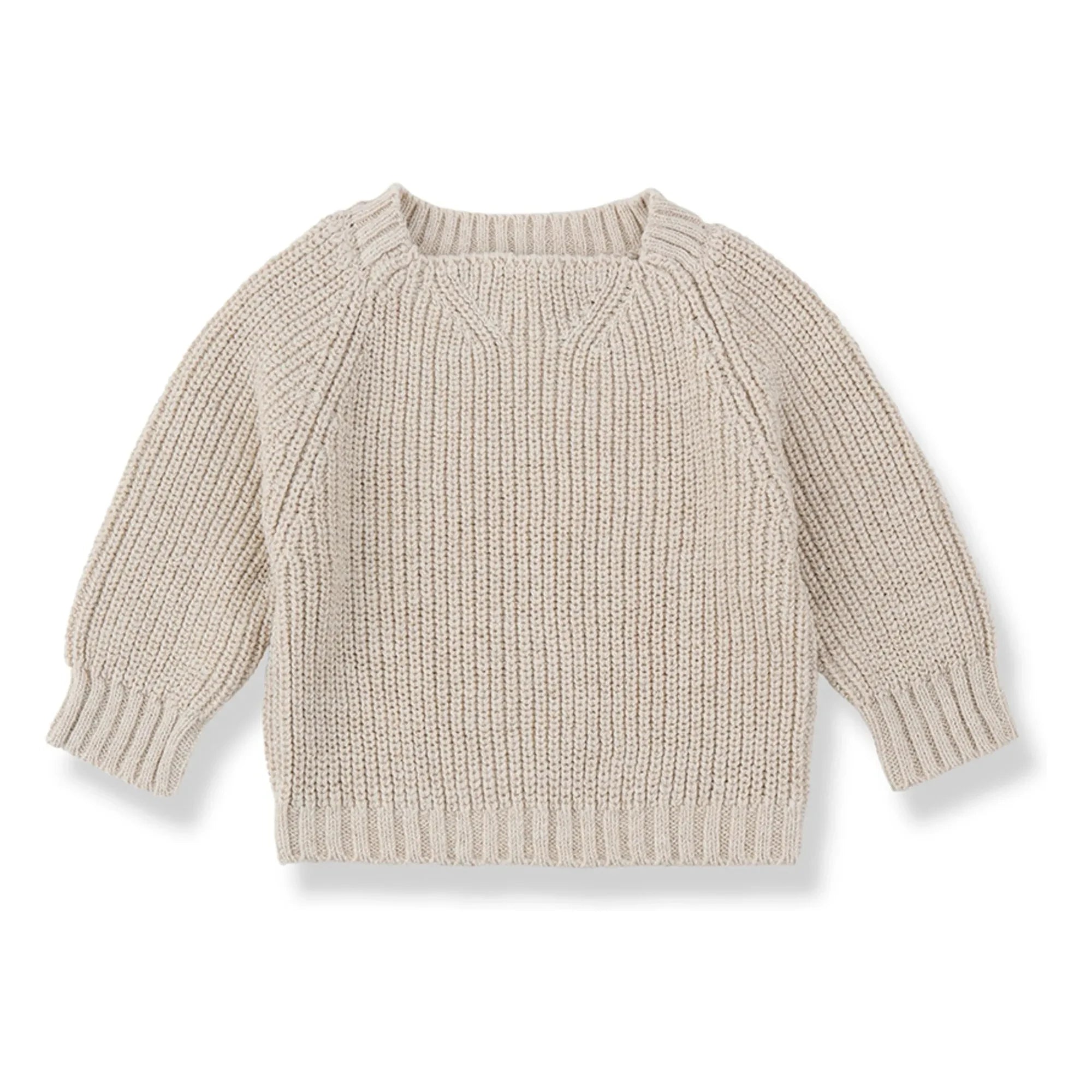 1+ in the family - Mola Leinenpullover | Beige