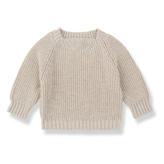1+ in the family - Mola Leinenpullover | Beige