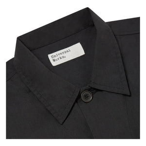 Universal Works - Overshirt aus recycelten Fasern | Schwarz