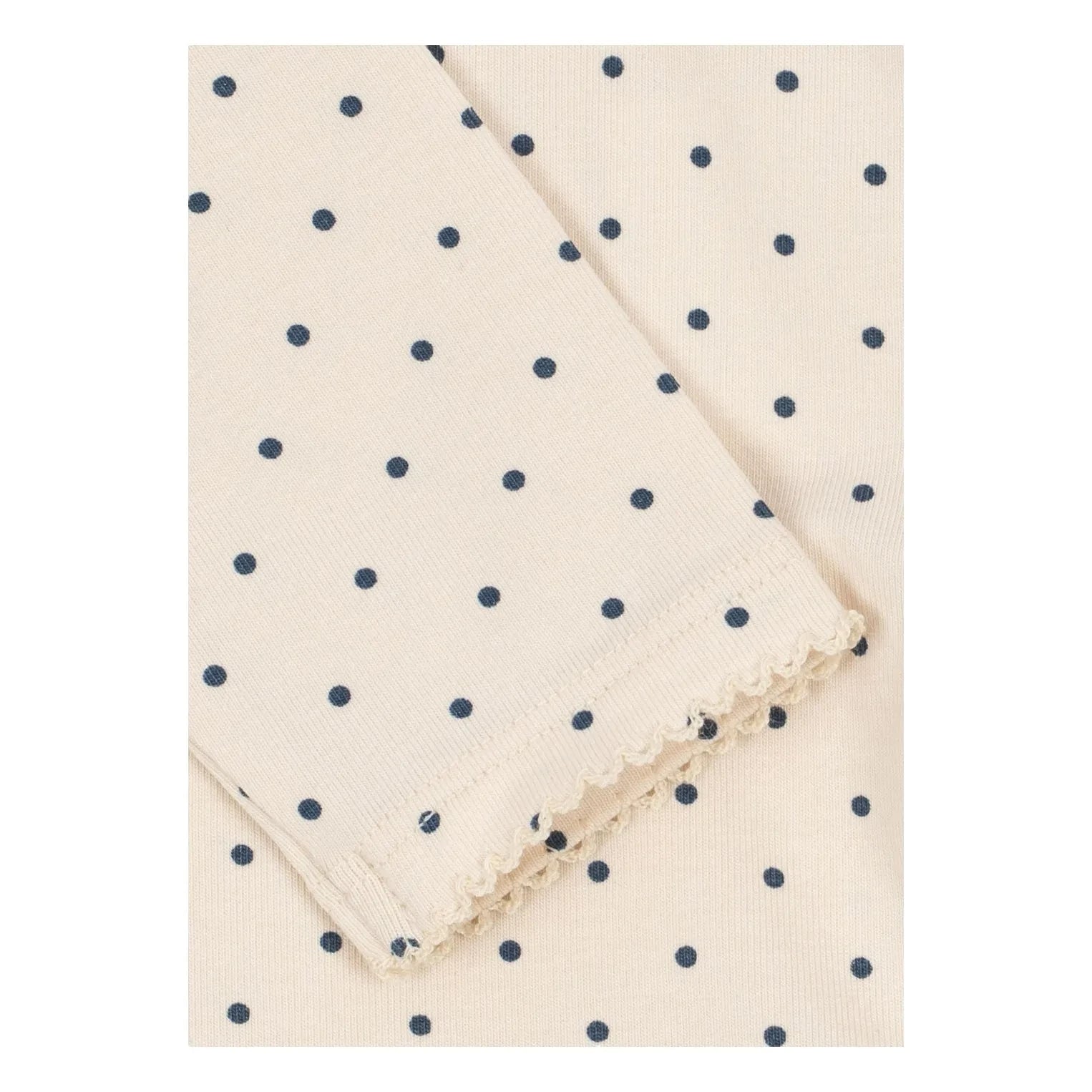 Konges Sløjd - Basic Polka Dot Bio-Baumwoll-Body | Ecru