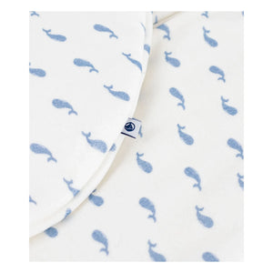 Petit Bateau - Baleines Organik Pamuk uyku tulumu | Beyaz