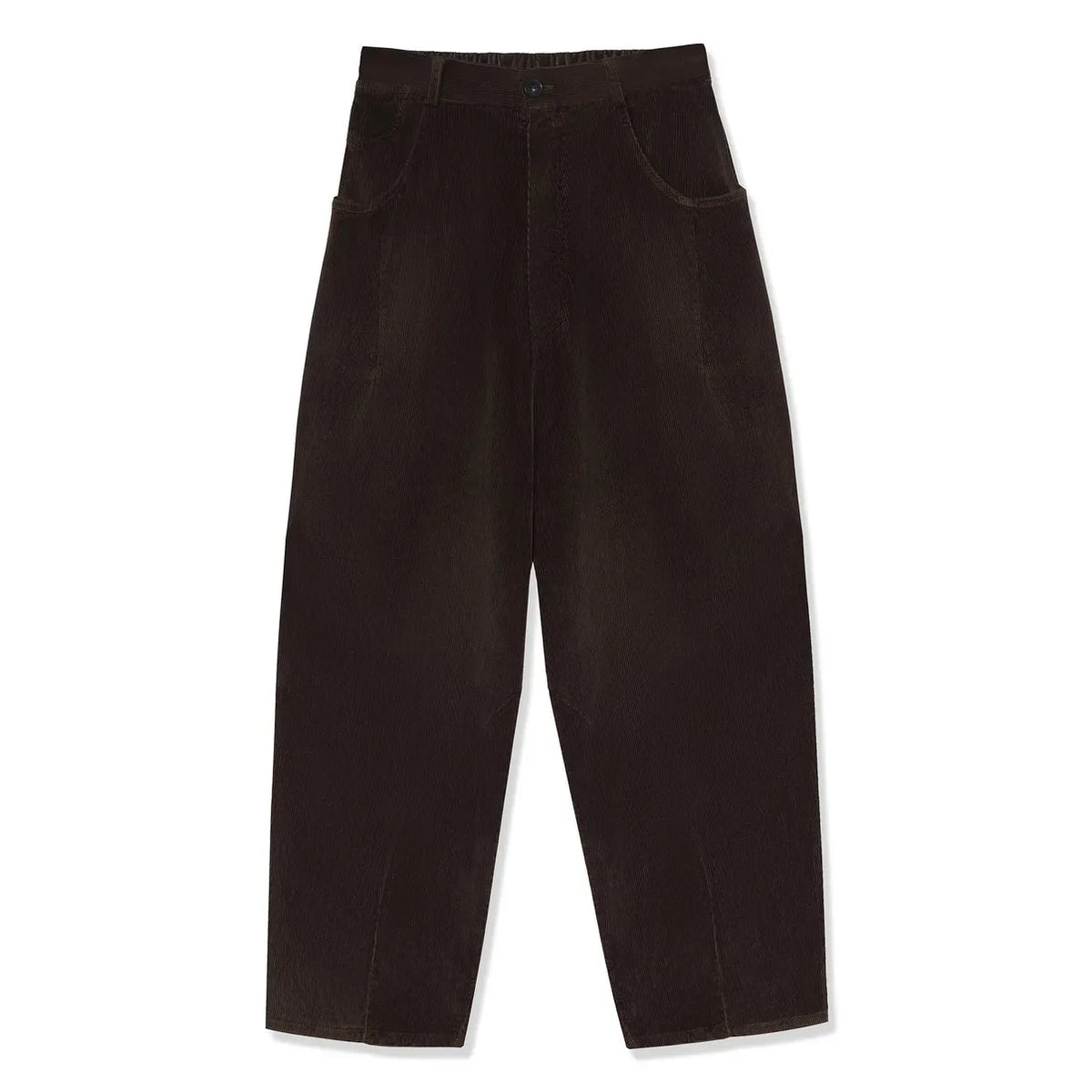 Cordera - Bol Fit Kadife Pantolon | Kahverengi