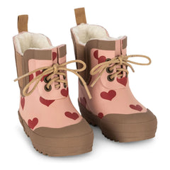 Konges Sløjd - Thermo Hearts Gummistiefel | Rosa