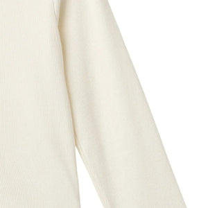 Copenhagen Colors - Krepp geripptes T-Shirt | Creme