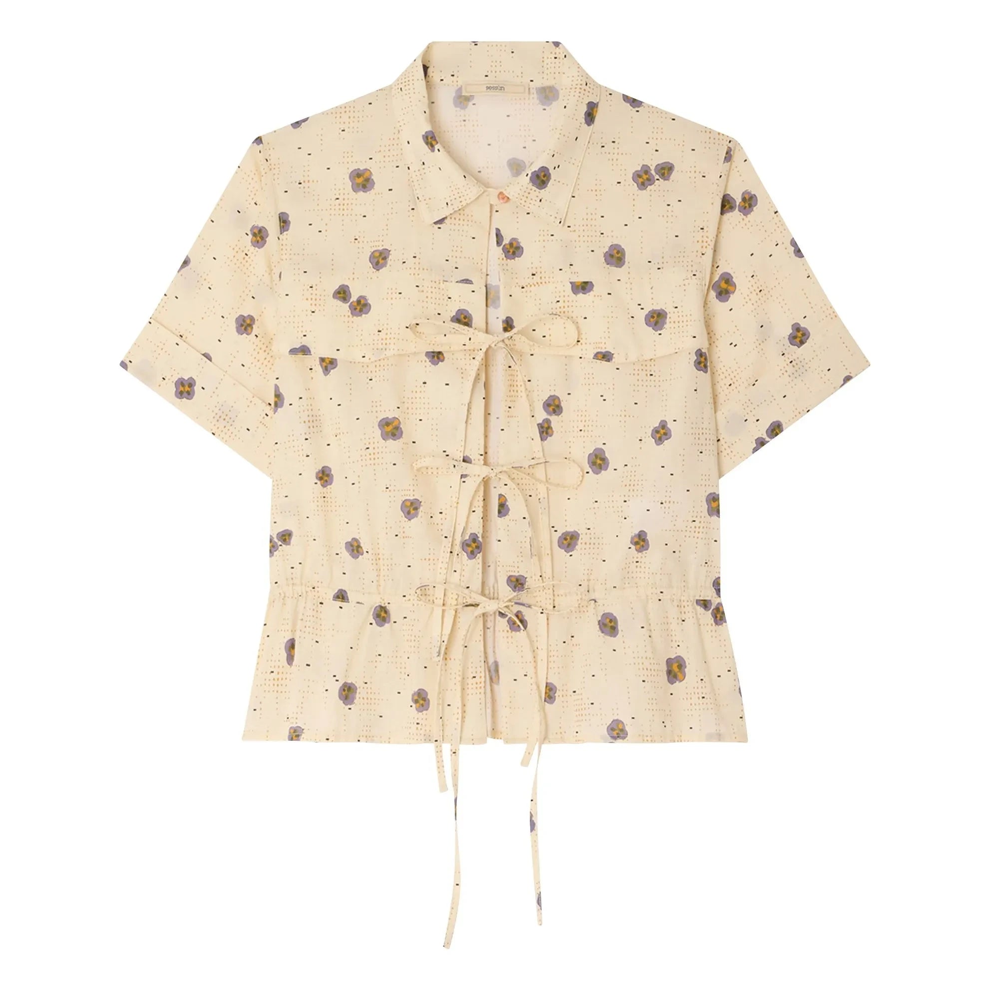 Sessùn - Baumwollbluse Chiavari | Creme