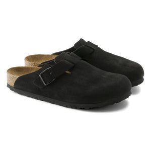BIRKENSTOCK - Boston Wildleder-Clogs - Erwachsenenkollektion | Schwarz