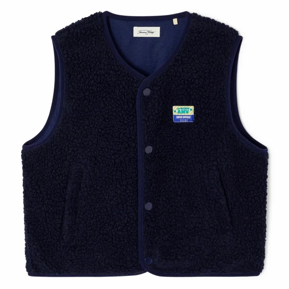 American Vintage - Hoktown Recycelte Faserweste | Marineblau