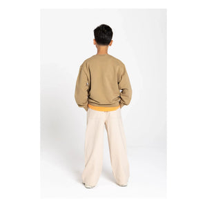 Smallable Kid - Arlo organik pamuk sweatshirt | Kahverengi