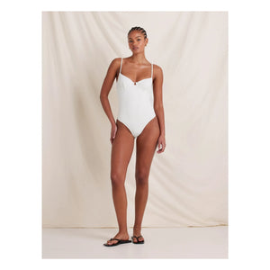 Peony – Quintessential Recycled Fiber 1-Teiliger Jersey | Weiß