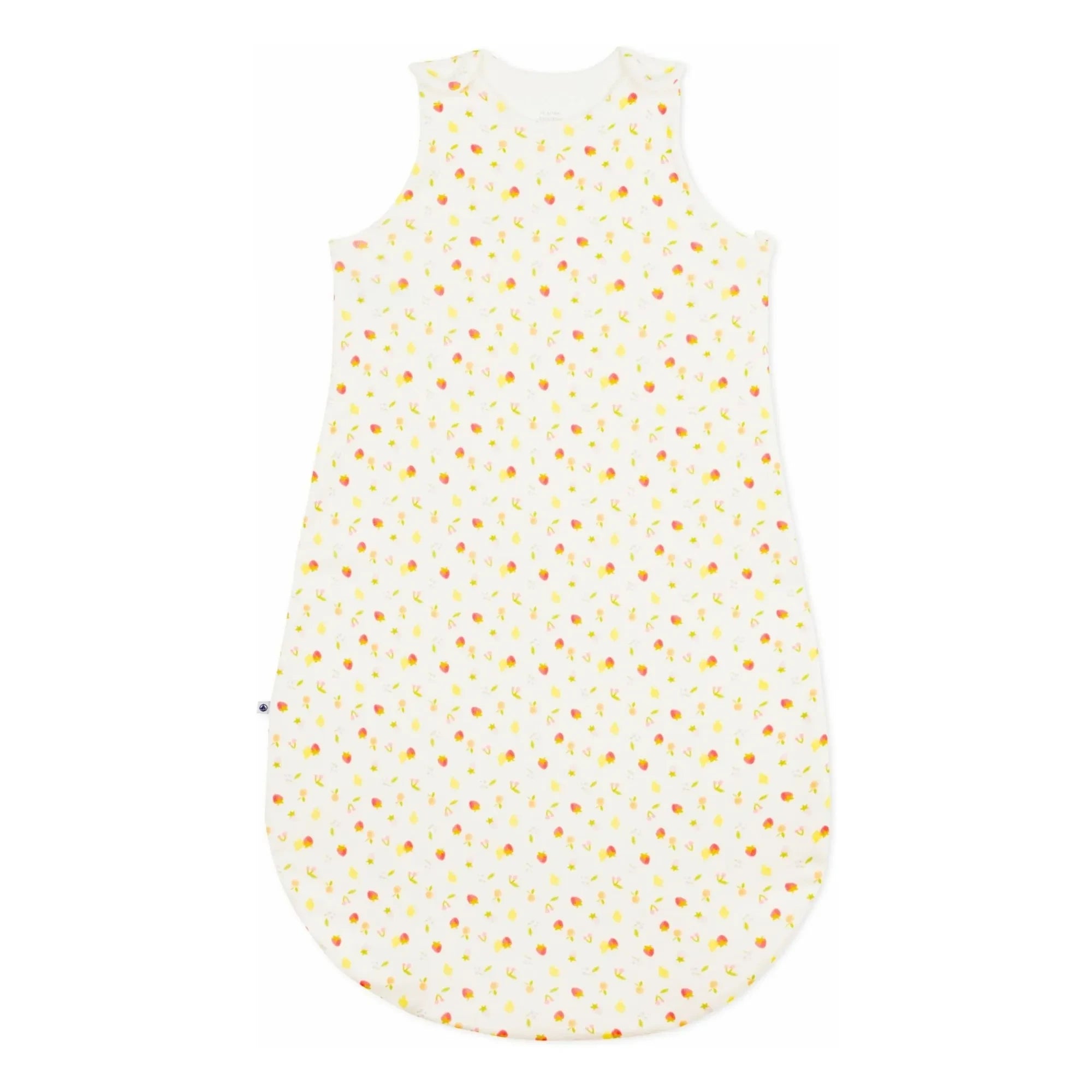 Petit Bateau - Bio-Baumwoll-Schlafsack mit Fruchtmotiv | Ecru