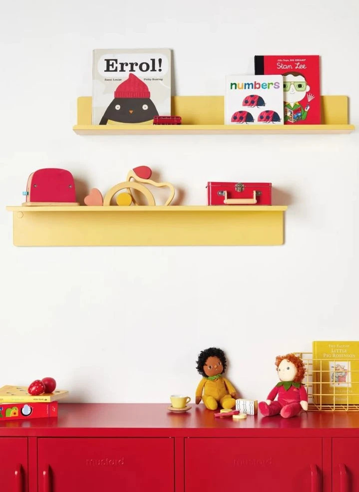 Mustard Made - Ledge Metall Wandregal | Blassgelb