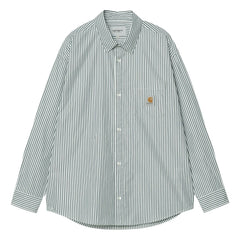 Carhartt WIP - Daldry Gestreiftes Hemd | Hellblau