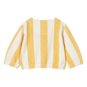 Tinycottons - Gestreiftes Sweatshirt aus Bio-Baumwolle | Gelb