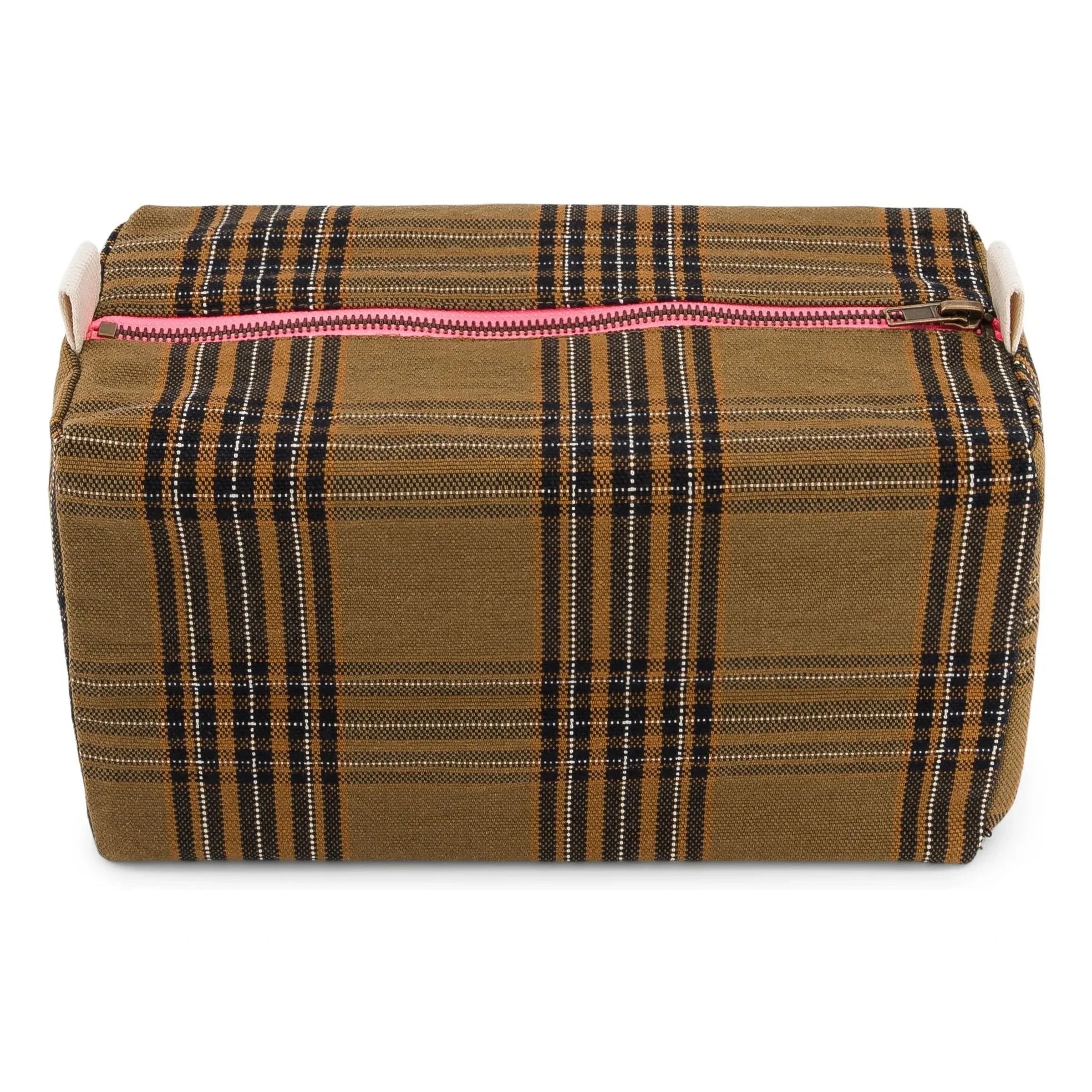 Rose in April - Vic Tartan Kosmetiktasche | Braun