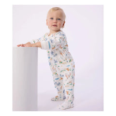 Petit Bateau - Dors Bien Zip Savane Pyjama | Weiß