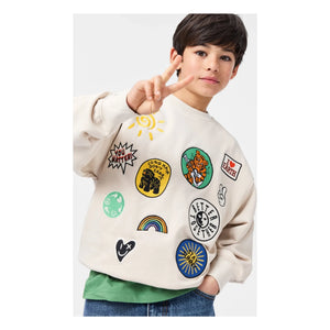 Molo – Besticktes Sweatshirt | Ecru