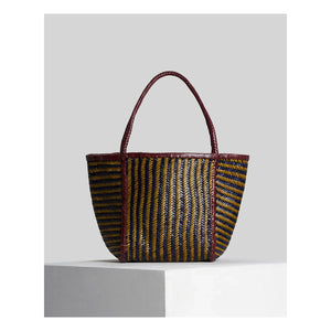 Vipera - Rubens Stripes Ledertasche | Gelb-Curry-Farbe