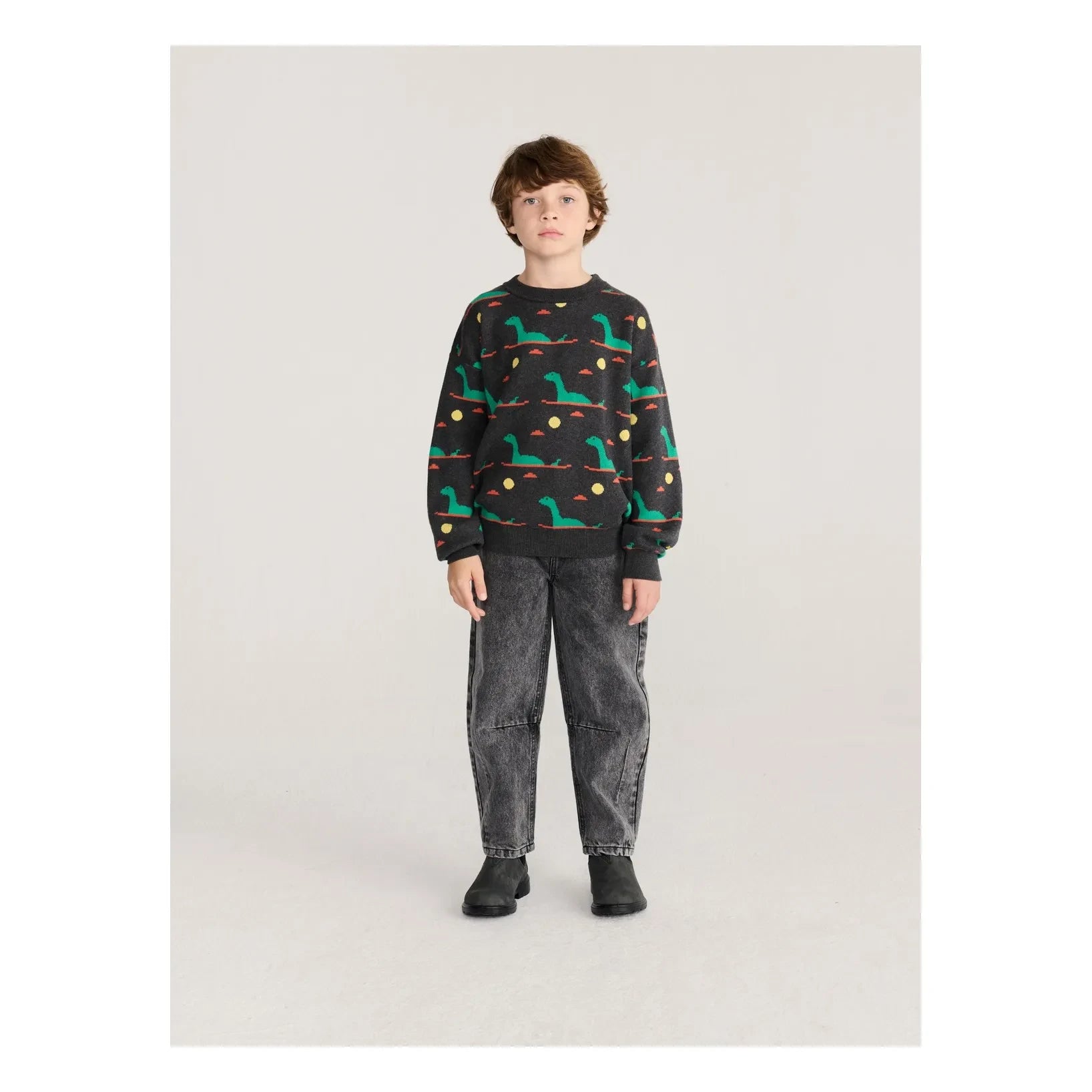 Bobo Choses – Seepullover aus Bio-Baumwolle | Anthrazitgrau