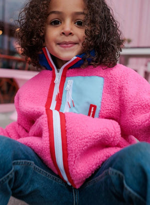 Hello Hossy - Fleecejacke mit Reißverschluss | Fuchsia