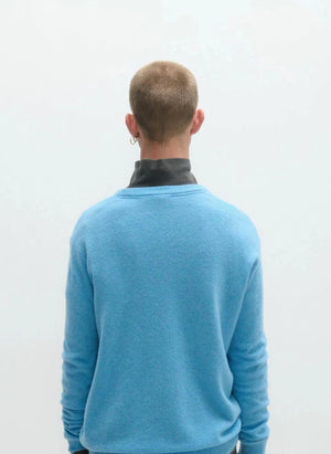 American Vintage - Raxow Wolle Pullover | Gepunktetes Blau