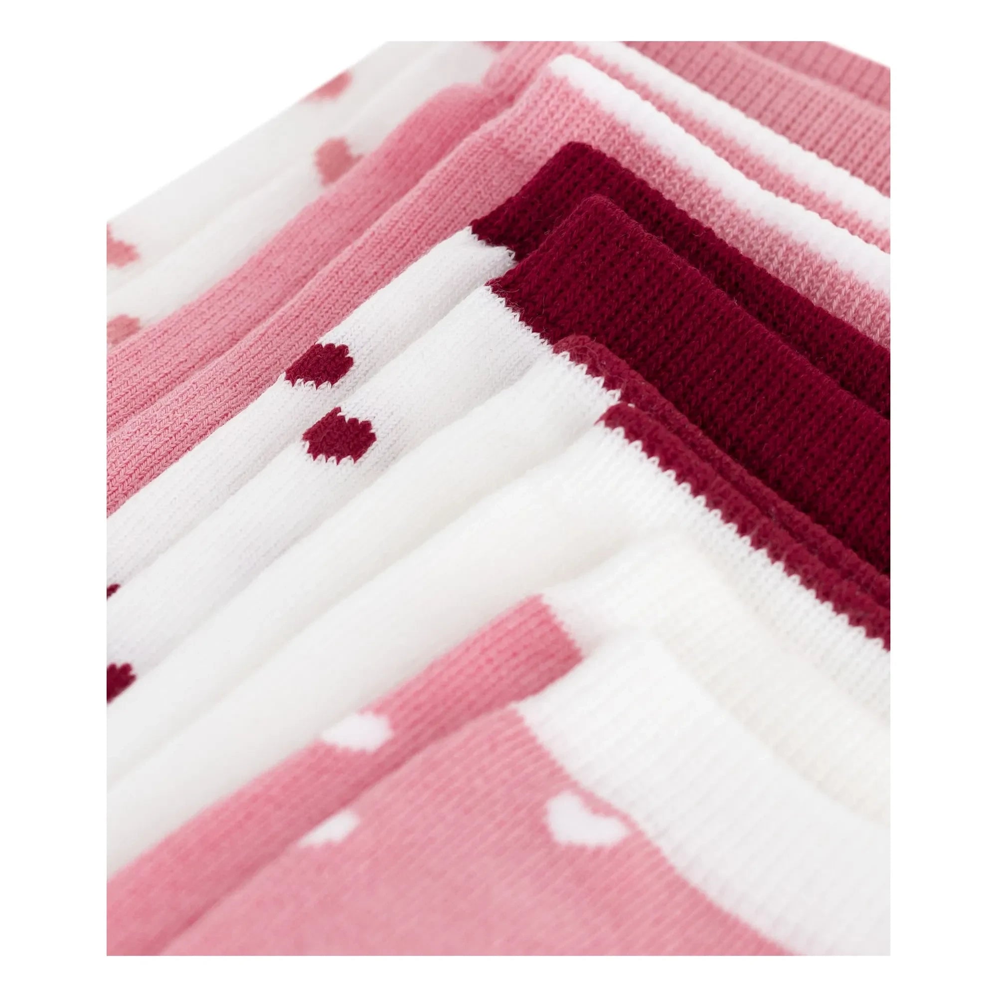 Petit Bateau - Herzsocken 5er Pack | Rosa