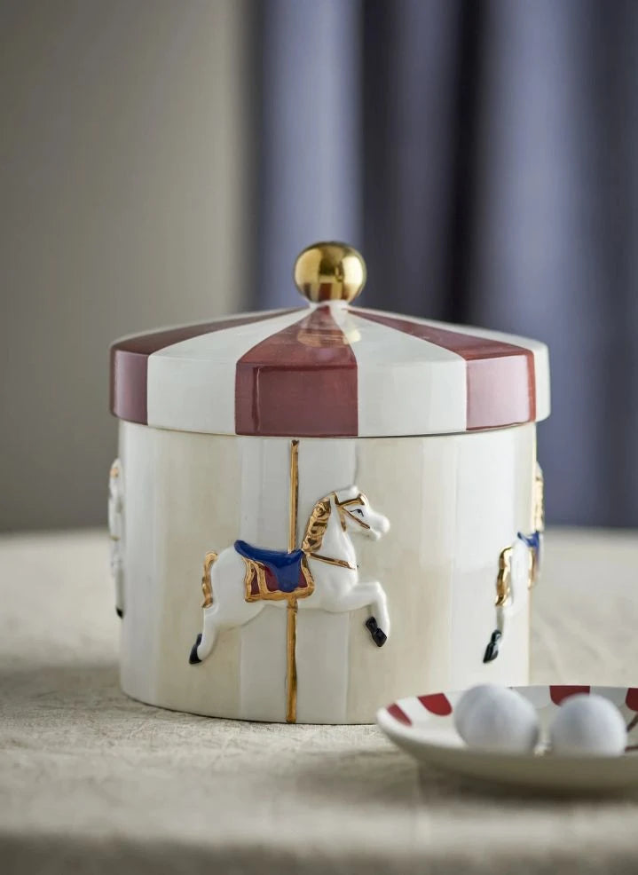 Bloomingville Mini - Aufbewahrungsbox Karussell | Beige