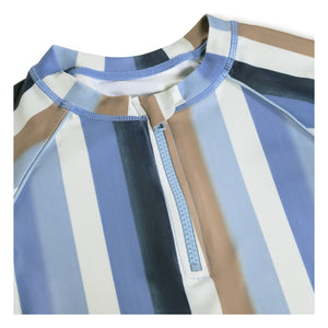 Molo - Noble SS Gestreiftes UV-Schutz T-Shirt Recycelte Fasern | Blau