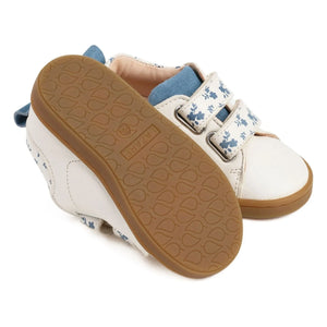 Lazare - Mahaut Sneaker mit Blumenmuster und Klettverschluss | Ecru