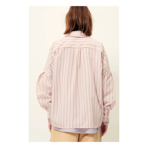 Sessùn - Dazik gestreiftes Hemd | Rosa
