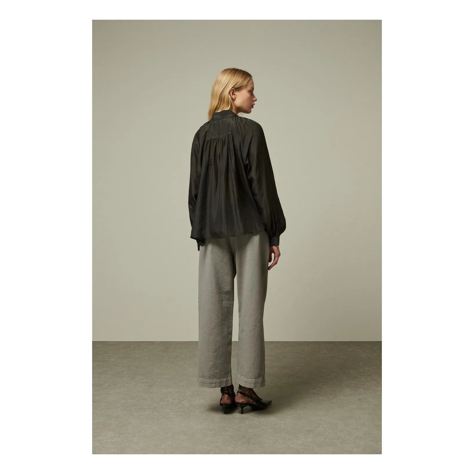 BELLEPIECE - Paxos Seidenbluse | Braun