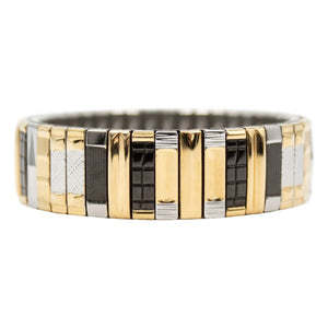 Sigal - SIG 14 Armband | Schwarz/Gold/Silber
