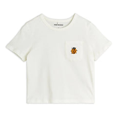 Mini Rodini - Coccinelle T-Shirt aus Bio-Baumwolle | Weiß