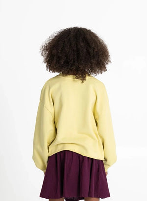 Hundred Pieces - Belmont Lucky Organik Baumwoll-Sweatshirt | Hellgelb