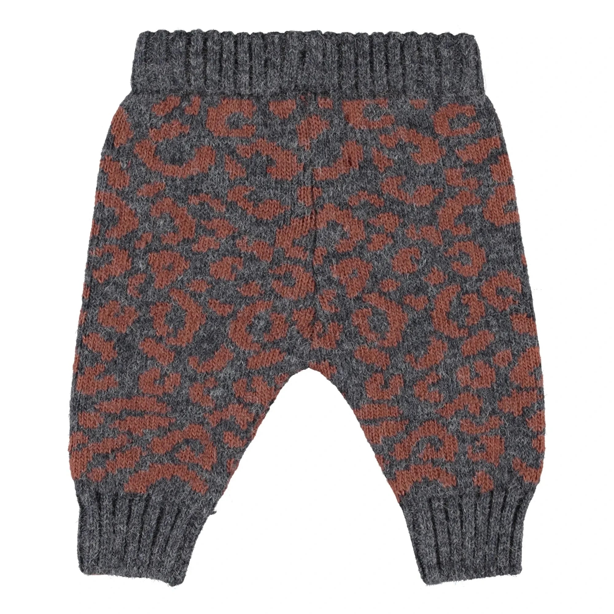 Piupiuchick - Leoparden-Netz-Leggings | Anthrazitgrau