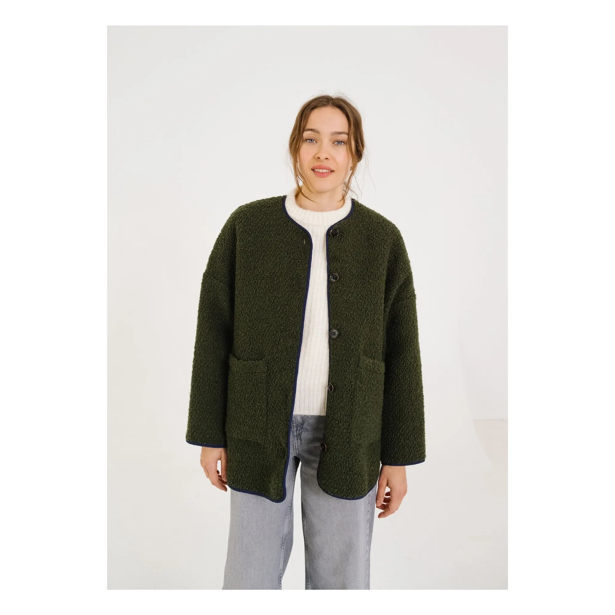 Sacrécoeur - Bari Greenlake Reine Wolljacke | Grün