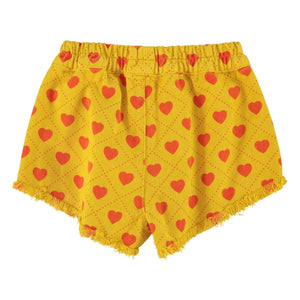 Piupiuchick - Shorts Twill Hearts mit Effekt | Senf
