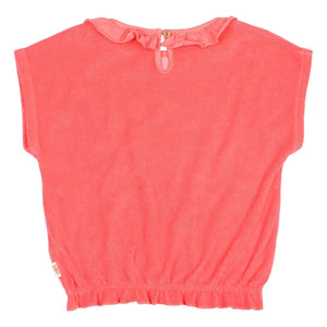 Búho - Summer Of Love Rüschen-Terry-Shirt | Rot