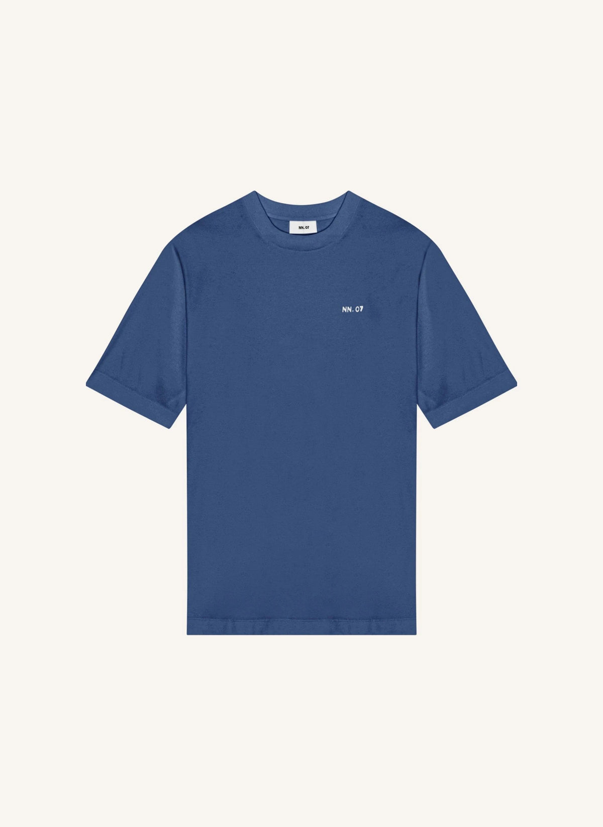 NN.07 - Nat Logo 3525 organische Baumwoll-T-Shirt | Blau