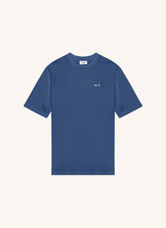 NN.07 - Nat Logo 3525 organische Baumwoll-T-Shirt | Blau