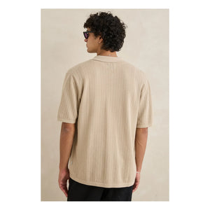 Rhythm - Strukturiertes Kurzarmhemd | Beige