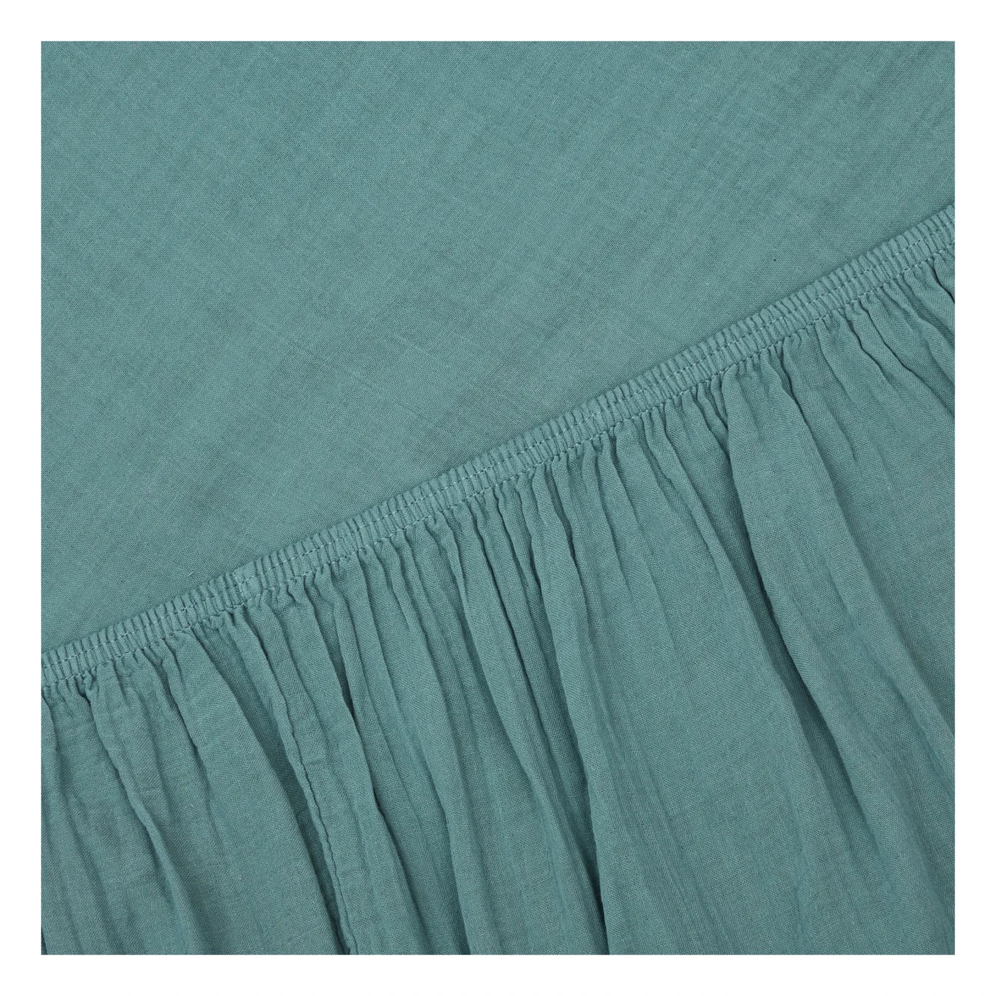 Haomy – Dili Pamuk Voile Spannbettlaken | Bleu stone