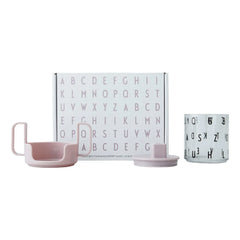 Buchstaben-Design – Tritan-Geschenkset | Dunkelviolett